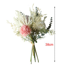 Load image into Gallery viewer, Artificial Flower Dandelion Eucalyptus Hybrid Bouquet Wedding Home Decoration Green Artificial Plant Fake Flower
