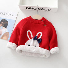 Load image into Gallery viewer, Kids Boys Girls Sweaters Clothes Baby Toddler Warm Sweater Coats Children Cartoon Thicken Tops Wool Pullovers Clothing