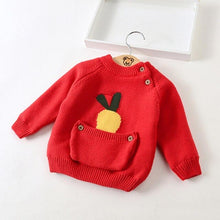 Load image into Gallery viewer, Kids Boys Girls Sweaters Clothes Baby Toddler Warm Sweater Coats Children Cartoon Thicken Tops Wool Pullovers Clothing