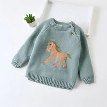 Load image into Gallery viewer, Kids Boys Girls Sweaters Clothes Baby Toddler Warm Sweater Coats Children Cartoon Thicken Tops Wool Pullovers Clothing