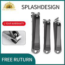 Load image into Gallery viewer, Innerhouse Stainless Steel Nail Cutters Anti-Splash Fingernail Trimmer Set Sharp & Safe Pedicure Tool Manicure Clipper with File