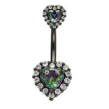 Load image into Gallery viewer, 14G Navel Belly Button Rings Barbell 316L Surgical Stainless Steel Heart Navel Ring Women Belly Piercing Nombril Jewelry