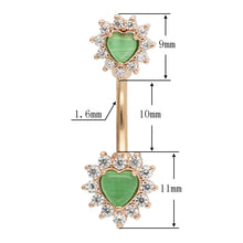 Load image into Gallery viewer, 14g Belly Button Rings 316L Stainless Steel Heart Shape Belly Piercing Sexy Navel Rings Nombril Body Jewelry