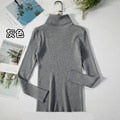 Load image into Gallery viewer, Simple Women Turtleneck Sweater Winter Fashion Pullover Elastic Knit Ladies Jumper Casual Solid Black Female Basic Tops