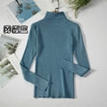 Load image into Gallery viewer, Simple Women Turtleneck Sweater Winter Fashion Pullover Elastic Knit Ladies Jumper Casual Solid Black Female Basic Tops
