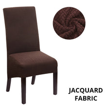 Load image into Gallery viewer, Jacquard Extra Large XL Dining Chair Cover Stretch Spandex Elastic Long Back Chair Slipcover Case for Chairs Kitchen Banquet