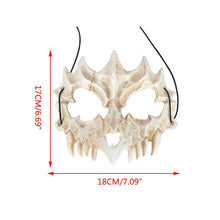 Load image into Gallery viewer, Anime Dragon God Skeleton Half Face Mask Halloween Cosplay Costume Prop X7YA