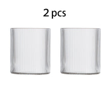 Load image into Gallery viewer, Japanese-Style Ripple Whisky Glass Vertical Lines Coffee Cup Transparent Beer Mug Drinking Glass For Juice 2021 Hot Selling