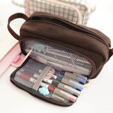 Load image into Gallery viewer, Pencil case Solid simplicity Large capacity pencil bag Cute student School supplies