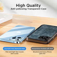 Load image into Gallery viewer, Joyroom Clear Case For iPhone 12 11 Pro Max Back PC+TPU Shockproof Full Lens Protection Cover For iPhone 12mini Transparent Case