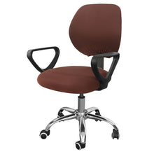 Load image into Gallery viewer, Office Chair Cover Solid Computer Chair Cover Spandex Stretch Armchair Seat Case 2 Pieces Removable and Washable