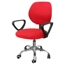 Load image into Gallery viewer, Office Chair Cover Solid Computer Chair Cover Spandex Stretch Armchair Seat Case 2 Pieces Removable and Washable