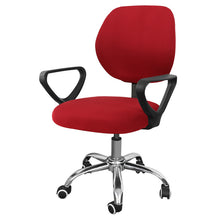 Load image into Gallery viewer, Office Chair Cover Solid Computer Chair Cover Spandex Stretch Armchair Seat Case 2 Pieces Removable and Washable