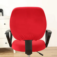 Load image into Gallery viewer, Office Chair Cover Solid Computer Chair Cover Spandex Stretch Armchair Seat Case 2 Pieces Removable and Washable