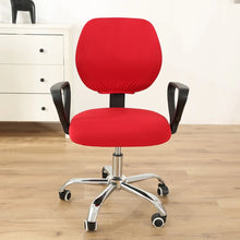 Load image into Gallery viewer, Office Chair Cover Solid Computer Chair Cover Spandex Stretch Armchair Seat Case 2 Pieces Removable and Washable
