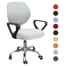 Load image into Gallery viewer, Office Chair Cover Solid Computer Chair Cover Spandex Stretch Armchair Seat Case 2 Pieces Removable and Washable