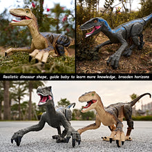 Load image into Gallery viewer, Jurassic Raptor Remote Control Dinosaur Toys 2.4G Simulation Walking RC Dinosaur Robot Lighting Sound Dino Toy Kids Xmas Gift