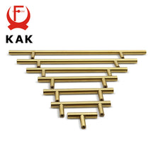 Load image into Gallery viewer, Doorknob 2" ~ 20'' Gold Kitchen Door T Bar Straight Handle Knobs Cabinet Pull Diameter 10mm Stainless Steel Handles Furniture Handle