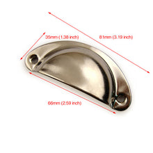 Load image into Gallery viewer, Doorknob 2PCS Retro Metal Kitchen Drawer Cabinet Door Handle And Furniture Knobs Handware Cupboard Antique Brass Shell Pull Handles