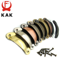 Load image into Gallery viewer, Doorknob 2PCS Retro Metal Kitchen Drawer Cabinet Door Handle And Furniture Knobs Handware Cupboard Antique Brass Shell Pull Handles