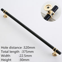 Load image into Gallery viewer, Doorknob Modern Zinc Alloy Black Gold Door Handles Kitchen Cabinet Handles Solid Drawer Knobs Fashion Furniture Handle Hardware