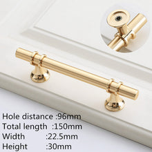 Load image into Gallery viewer, Doorknob Modern Zinc Alloy Black Gold Door Handles Kitchen Cabinet Handles Solid Drawer Knobs Fashion Furniture Handle Hardware