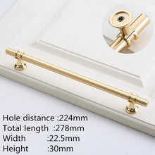 Load image into Gallery viewer, Doorknob Modern Zinc Alloy Black Gold Door Handles Kitchen Cabinet Handles Solid Drawer Knobs Fashion Furniture Handle Hardware
