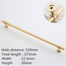 Load image into Gallery viewer, Doorknob Modern Zinc Alloy Black Gold Door Handles Kitchen Cabinet Handles Solid Drawer Knobs Fashion Furniture Handle Hardware