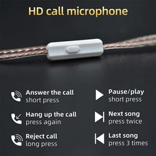 Load image into Gallery viewer, KZ ZS10 ZSN EDX Pro High Purity Oxygen-Free Copper Flat Upgrade Cable 2 Pin 0.75/0.78mm B/C Pin 3.5mm Silver Plated OFC Wire