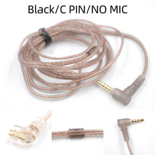 Load image into Gallery viewer, KZ ZS10 ZSN ZEX PRO In Ear Cable High-Purity Oxygen-Free Copper Twisted Upgrade Cable 2pin Cable For KZ ZEX Silver plated Cable