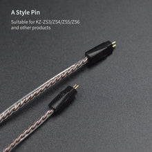 Load image into Gallery viewer, KZ ZS10 ZSN ZEX PRO In Ear Cable High-Purity Oxygen-Free Copper Twisted Upgrade Cable 2pin Cable For KZ ZEX Silver plated Cable