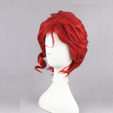 Load image into Gallery viewer, Kakyoin Noriaki From JOJO 14" Red Curly Short High Temperature Fiber Syntheitc Hair Cosplay Wig+Wig Cap