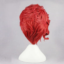 Load image into Gallery viewer, Kakyoin Noriaki From JOJO 14" Red Curly Short High Temperature Fiber Syntheitc Hair Cosplay Wig+Wig Cap