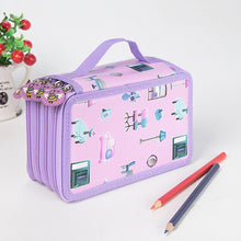Load image into Gallery viewer, Pencil Case Big 36/48/72 Holes Penal for Girls Boys Pen Box Large Storage Cartridge Bag