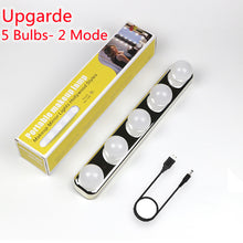 Load image into Gallery viewer, Barber Shop Vanity LED Make Up Vanity Mirror Lights Stick On Touch Control Design 3 Modes Light Bulbs Lens Headlight