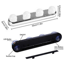 Load image into Gallery viewer, Barber Shop Vanity LED Make Up Vanity Mirror Lights Stick On Touch Control Design 3 Modes Light Bulbs Lens Headlight