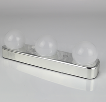 Load image into Gallery viewer, Barber Shop Vanity LED Make Up Vanity Mirror Lights Stick On Touch Control Design 3 Modes Light Bulbs Lens Headlight