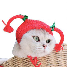 Load image into Gallery viewer, Cat Dog Puppy Animal Christmas Hat Knitted Cap Cute Cartoon Handmade Dog Cat Hat Animal Party Costume Cap Pet Decor Accessory