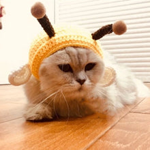 Load image into Gallery viewer, Cat Dog Puppy Animal Christmas Hat Knitted Cap Cute Cartoon Handmade Dog Cat Hat Animal Party Costume Cap Pet Decor Accessory