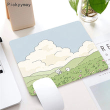 Load image into Gallery viewer, Kawaii Anime Small Mouse Pad Waterproof Desktop Cute Green Plant Mousepad Non-slip Desk Mat Gaming Accessories Cartoon Rug Gifts