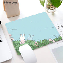 Load image into Gallery viewer, Kawaii Anime Small Mouse Pad Waterproof Desktop Cute Green Plant Mousepad Non-slip Desk Mat Gaming Accessories Cartoon Rug Gifts