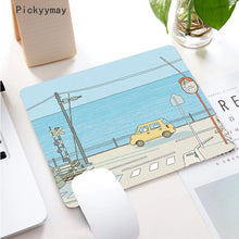 Load image into Gallery viewer, Kawaii Anime Small Mouse Pad Waterproof Desktop Cute Green Plant Mousepad Non-slip Desk Mat Gaming Accessories Cartoon Rug Gifts