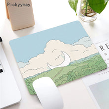 Load image into Gallery viewer, Kawaii Anime Small Mouse Pad Waterproof Desktop Cute Green Plant Mousepad Non-slip Desk Mat Gaming Accessories Cartoon Rug Gifts