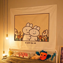 Load image into Gallery viewer, Kawaii Room Decor Tapestry Wall Hanging Bedroom Home Decoration Accessories Aesthetic Cute Girl Kids Cartoon Decoration Mural