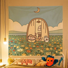 Load image into Gallery viewer, Kawaii Room Decor Tapestry Wall Hanging Bedroom Home Decoration Accessories Aesthetic Cute Girl Kids Cartoon Decoration Mural