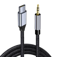 Load image into Gallery viewer, Kebiss Type C Male to 3.5mm Male Jack AUX Audio Cable Car Speaker Headphone Adapter for Samsung Xiaomi Huawei Type-C Converter