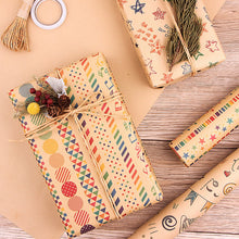Load image into Gallery viewer, Christmas Art Craft Paper Snowflake Print Wrapping Paper New Year Xmas Party Wedding Flowers Packaging Supplies Diy Craft Paper