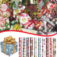 Load image into Gallery viewer, 3pcs Christmas DIY Wrapping Paper Roll Christmas kraft Paper Xmas PartY Gift Wrapping New Year Christmas Decoration 70X50cm