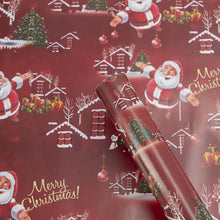 Load image into Gallery viewer, 3pcs Christmas DIY Wrapping Paper Roll Christmas kraft Paper Xmas PartY Gift Wrapping New Year Christmas Decoration 70X50cm