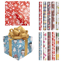 Load image into Gallery viewer, 3pcs Christmas DIY Wrapping Paper Roll Christmas kraft Paper Xmas PartY Gift Wrapping New Year Christmas Decoration 70X50cm